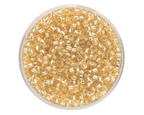 Rocailles Silbereinzug beige 2,6 mm 17 g