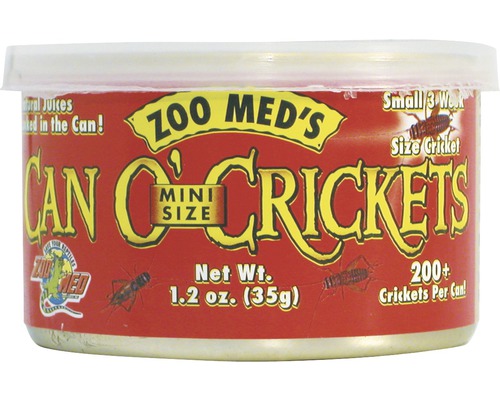 Konservierte Grillen ZOO MED Can O' Crickets Mini Size (200/can) 35 g