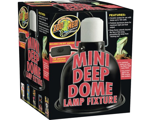 Lampenfassung ZOO MED Mini Deep Dome max. 100 W-0