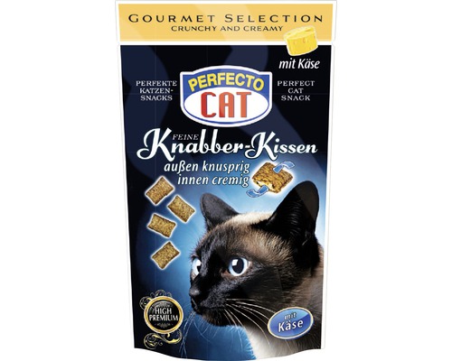 Katzensnack PERFECTO CAT Knabber-Kissen Käse 50 g-0