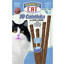 Katzensnack PERFECTO CAT Catsticks Lachs & Forelle 10 Stück-thumb-0