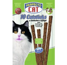 Katzensnack PERFECTO CAT Catsticks Kaninchen & Geflügel 10 Stück-thumb-0