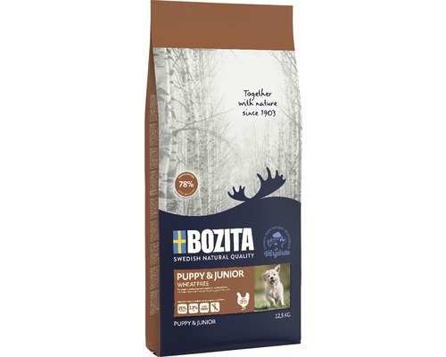Hundefutter trocken BOZITA Natural Puppy & Junior 12,5 kg