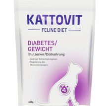 Katzenfutter trocken Kattovit Diabetes/Gewicht 400 g-thumb-0