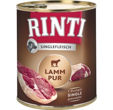 Hundefutter nass RINTI Singelfleisch Lamm pur 800 g-thumb-0