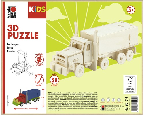 Marabu KiDS 3D-Puzzle Truck