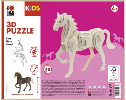 Marabu KiDS 3D-Puzzle Pferd