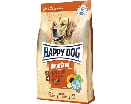 Hundefutter trocken HAPPY DOG NaturCroq Rind & Reis 4 kg