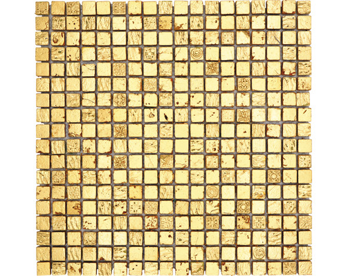 Natursteinmosaik XAM 47 30x30 cm Gold-0
