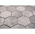 Keramikmosaik HX Curio ZDG Hexagon 32,5x28,1 cm Grau