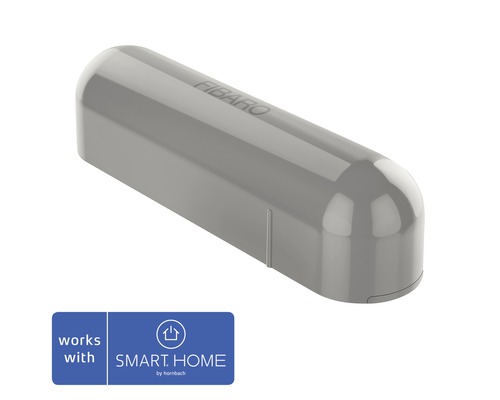 Fibaro Tür- und Fensterkontakt mit Temperatursensor grau - Kompatibel mit SMART HOME by hornbach