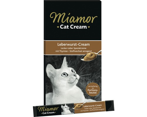 Katzensnack Miamor Leberwurstcream 6x15 g