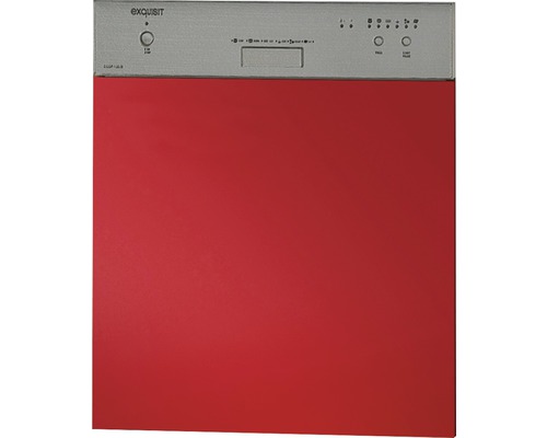Geschirrspülerblende für teilintegrierten Geschirrspüler Geschirrspülerblende inkl Sockelleiste und Arbeitsplatte Optifit Imola289 BxTxH 59,6 x 1,6 x 57,2 cm Frontfarbe rot glänzend-0