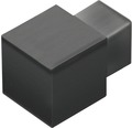 Aussenecke Squareline Aluminium matt schwarz 2 Stück