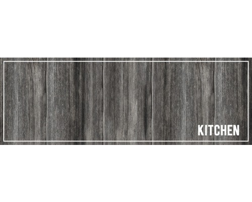 Fußmatte Schmutzfangmatte Cook&Wash kitchen wood anthra 50x150 cm-0