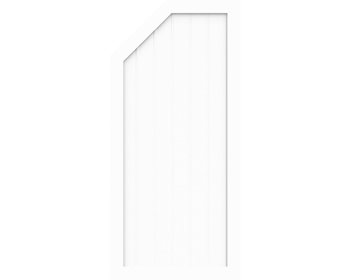 Sichtschtzelement Basic Line Typ L links Weiß 90 x 150/120 x 4,8 cm