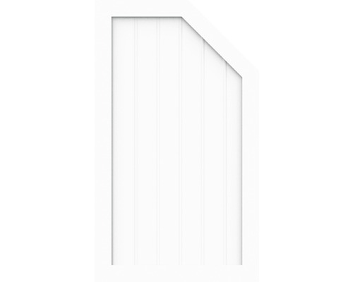 Sichtschutzelement Basic Line Typ M, rechts, Weiß 90 x 120/90 x 4,8 cm