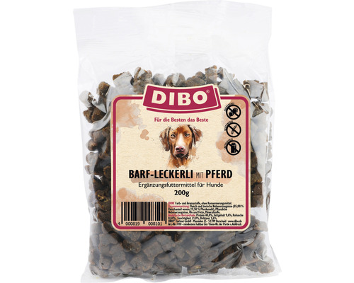 Hundesnack DIBO® BARF Leckerli mit Pferd 200 g-0