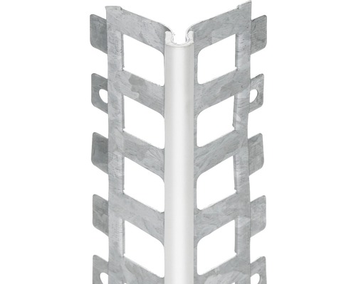 CATNIC Außenputzprofil Stahl verzinkt mit PVC Nase für Putzstärke 14 mm 2500 x 41 x 41 mm Pack = 15 St