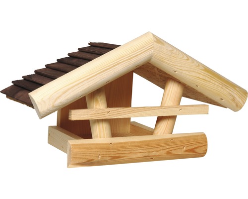 Vogelfutterhaus aus Holz für Wandaufhängung 20x36x20 cm