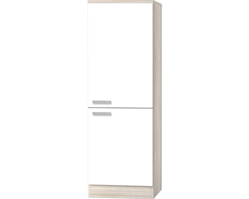 Optifit Küchenzeile mit Geräten weiß Korpusfarbe kaufen bei akazie Frontfarbe HORNBACH cm Genf214 Matt 270