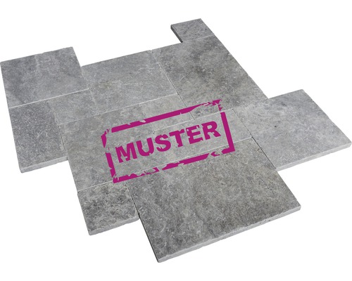 Muster zu Flairstone Travertin Terrassenplatte Genua