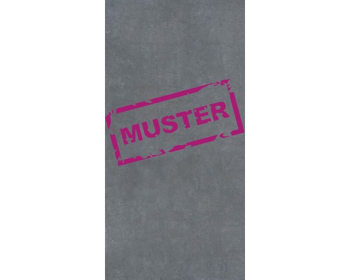 Muster zu Flairstone Feinsteinzeug Terrassenplatte cemento scuro dunkelgrau