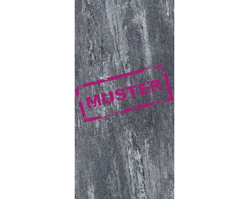 Muster zu Flairstone Feinsteinzeug Terrassenplatte monte polare granit-grau