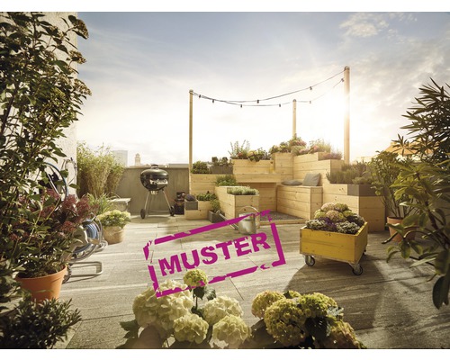 Muster zu Flairstone Gneis Terrassenplatte Arctic grau