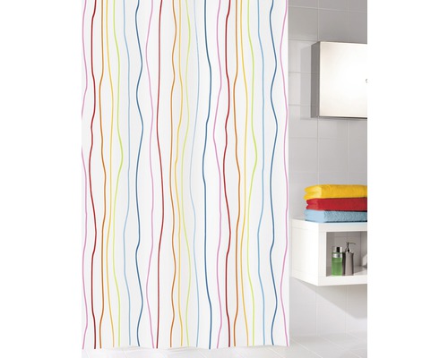 Duschvorhang Kleine Wolke Jolie Textil multicolor 120 x 200 cm-0