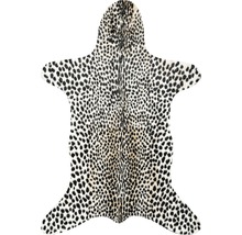 Kunstfell Philippines Cheetah schwarz weiß braun 150x200 cm-thumb-0