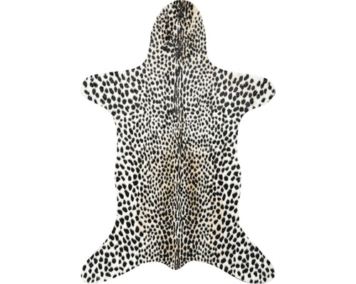 Kunstfell Philippines Cheetah schwarz weiß braun 150x200 cm-0