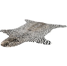 Kunstfell Philippines Cheetah schwarz weiß braun 150x200 cm-thumb-1