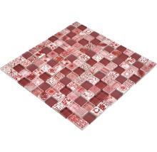 Glasmosaik Quadrat Crystal Mix red-thumb-3