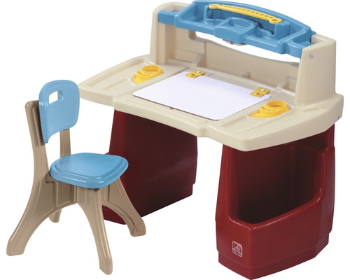 Kinderbasteltisch Step2 Deluxe Art Master Desk rot-beige