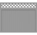 Sichtschutzelement Basic Line Typ O Grau 180 x 150 x 4,8 cm