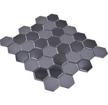 Keramikmosaik HX 09059 Hexagon 32,5x28,1 cm mix schwarz R10B-thumb-4