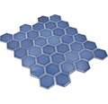 Keramikmosaik HX530 Hexagon Uni baugrün glänzend