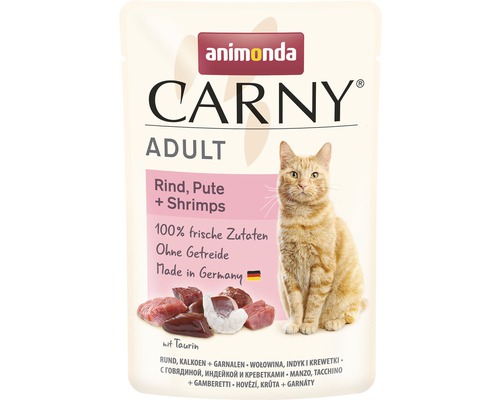 Katzenfutter nass animonda Carny Adult Rind & Pute 85 g