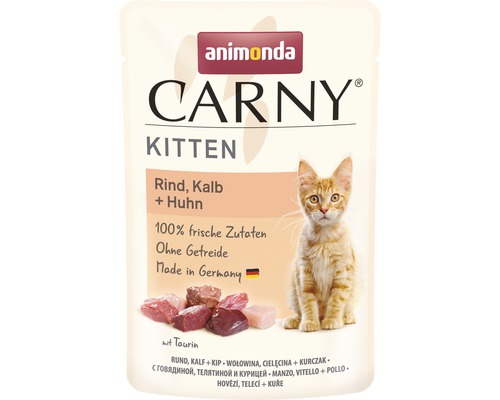 Katzenfutter nass animonda Carny Kitten Rind & Kalb 85 g-0