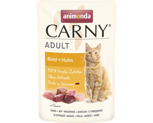 Katzenfutter nass animonda Carny Adult Rind & Huhn 85 g-0