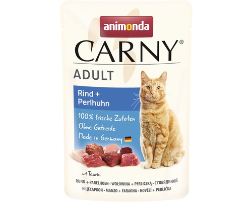 Katzenfutter nass animonda Carny Adult Rind & Perlhuhn 85 g