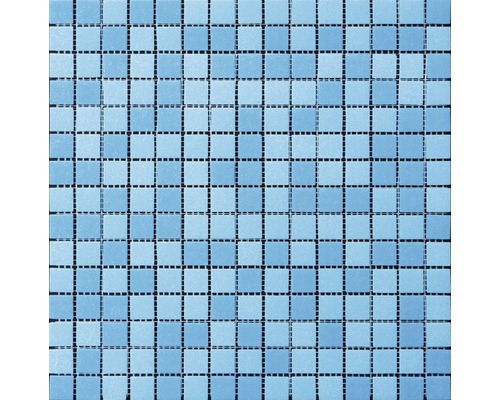 Glasmosaik Mix hellblau/ blau 30,5x32,5cm Inhalt 10 Stück