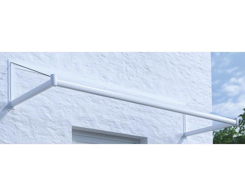 ARON Vordach Pultform Nancy VSG 150x80 cm weiß