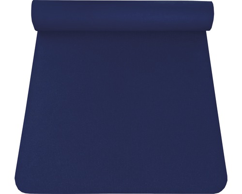 Anti-Rutsch-Matte Fitnessmatte Yogamatte dunkelblau 65x185 cm