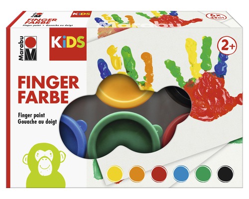 Marabu KiDS Fingerfarbe 6x 35ml
