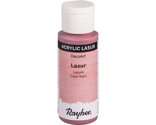 Acryl-Lasur, Effekt, 59ml, rosé