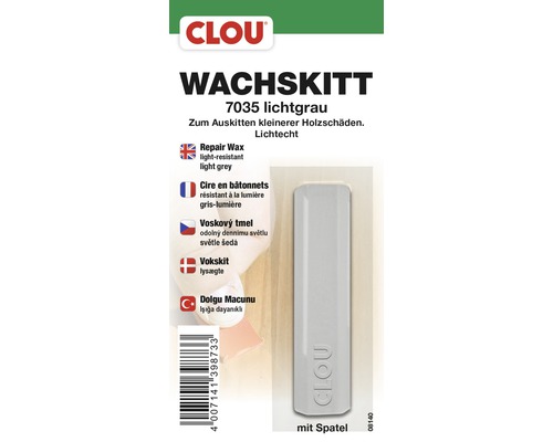 CLOU Wachskitt lichtgrau mit Spatel 1 ml