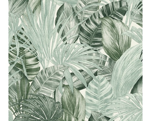 Vliestapete 36820-1 Greenery Palmenblatt grün