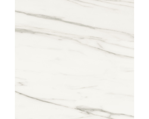 Feinsteinzeug Wand- und Bodenfliese Macael white 120 x 120 x 0,9 cm poliert grau